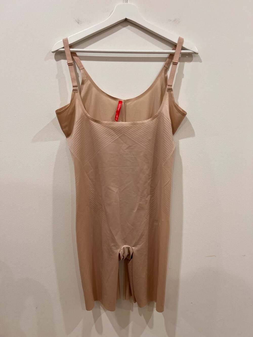 Spanx Thinstincts 2.0 Open-Bust Mid-Thigh Bodysuit Size 2X